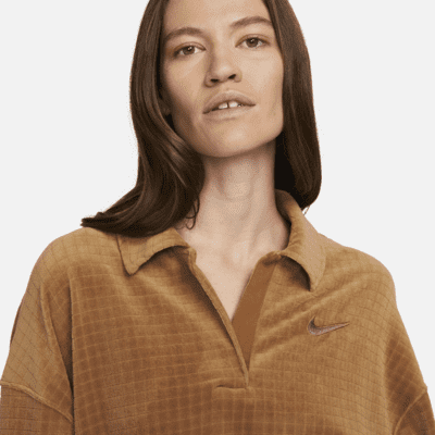 Polo de velour para mujer Nike Sportswear