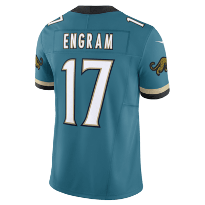 Jersey de fútbol americano de la NFL Nike Dri-FIT Limited para hombre Evan Engram Jacksonville Jaguars