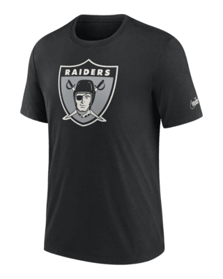 Las Vegas Raiders Nike Rewind 3/4-Sleeve T-Shirt - White/Black