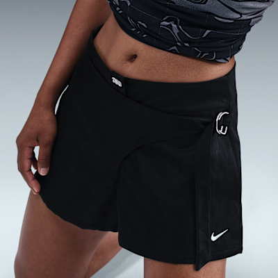 Shorts de tiro alto de 8 cm para mujer Serena Williams Design Crew