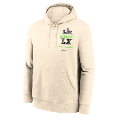 Seattle Seahawks Super Bowl LX Champions Long Ball Club Men's Nike NFL Pullover Hoodie