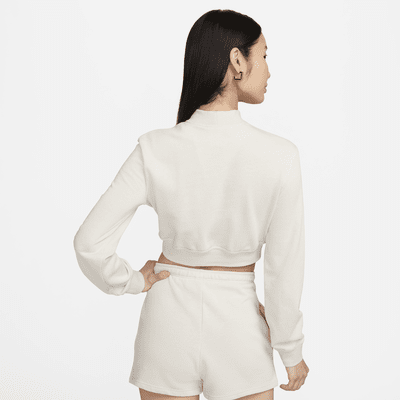 Nike Sportswear Chill Terry Women's Crew-Neck Cropped French Terry Top