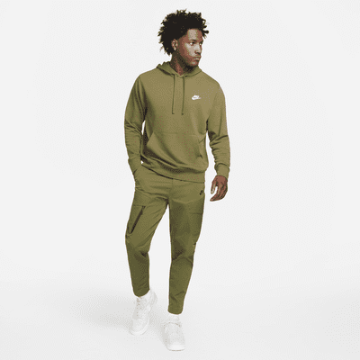 nike club khaki hoodie