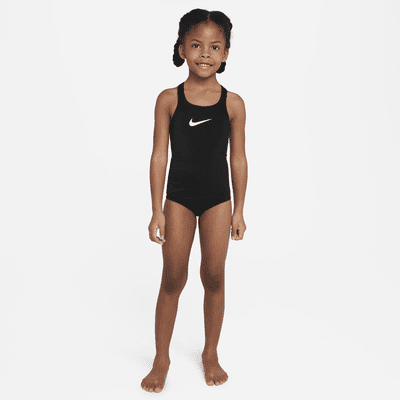 Traje de baño de una sola pieza con espalda deportiva para niña talla pequeña Nike Swim Essential