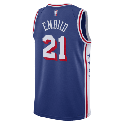 Ανδρική φανέλα Nike Dri-FIT NBA Swingman Joel Embiid Φιλαδέλφεια 76ερς 2023/24 Icon Edition