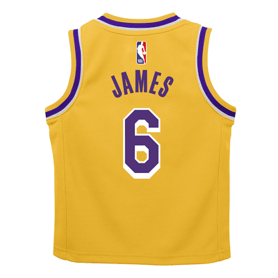 LeBron James Los Angeles Lakers Icon Edition Conjunto de camiseta y pantalón corto Nike NBA - Niño