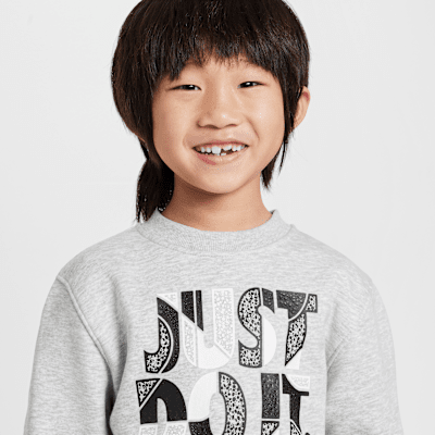 Sudadera de cuello redondo de French Terry para niños talla pequeña 