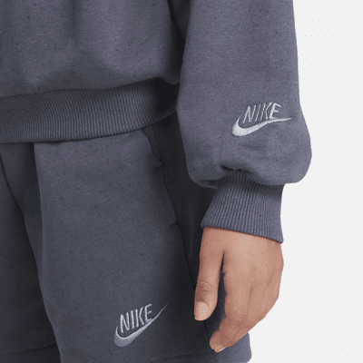 Sudadera oversized para niños talla grande Nike Sportswear Icon Fleece