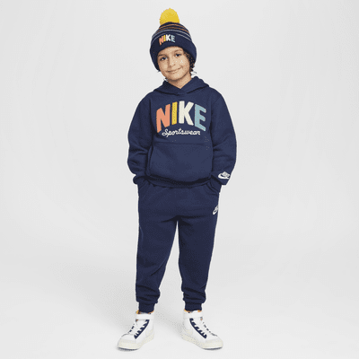 Sudadera con gorro sin cierre de tejido Fleece para preescolar Nike Sportswear Powder Play