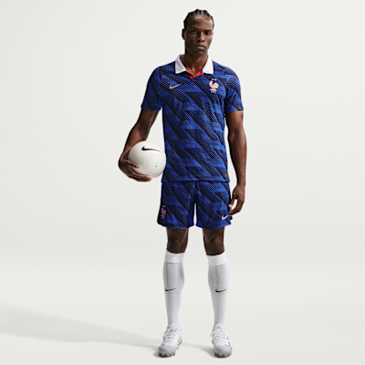 FFF 2026/27 Match Home Men's Nike Aero-FIT Soccer Authentic Shorts from Nike - $90
