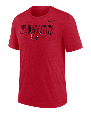 Мужская футболка Nike College (Delaware State University) Tri-Blend Short-Sleeve