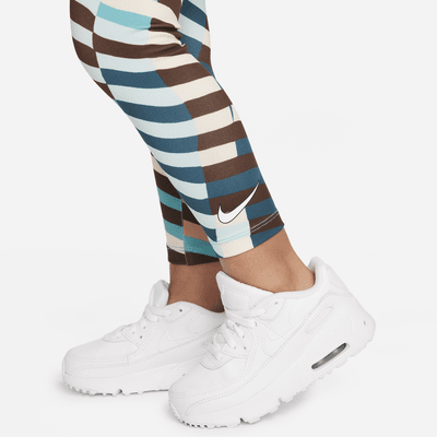 Nike Long Sleeve Tee and Printed Leggings Set Toddler 2-Piece Dri-FIT Set