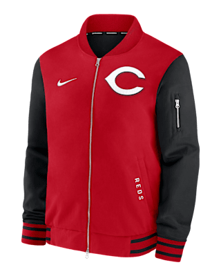 Мужская куртка Cincinnati Reds Authentic Collection Dugout Nike MLB Full-Zip Bomber