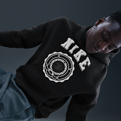 Sudadera con gorro sin cierre de tejido Fleece para hombre Nike Club