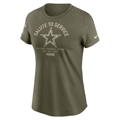 Dallas Cowboys Salute to Service Sideline Women's Nike NFL T-Shirt