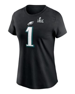 Женская футболка Jalen Hurts Philadelphia Eagles Super Bowl LIX Nike NFL