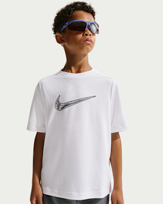 Детские шорты Nike Multi Big Kids' (Boys') Dri-FIT Short-Sleeve Training Top для тренировок