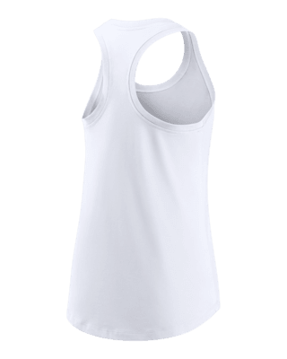 Nike Women's Tennessee Titans Logo Tri-Blend White Tank Top