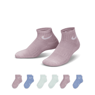 Nike Dri-FIT Performance Basics Little Kids' Ankle Socks (6 Pairs)