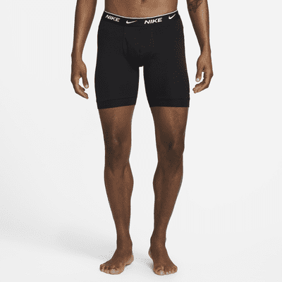 Nike Dri-FIT Essential Cotton Stretch 3 pack boxer briefs in black