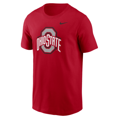 Playera universitaria Nike para hombre Ohio State Buckeyes Primetime Evergreen Logo