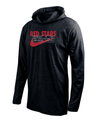 Мужская футболка Chicago Red Stars Nike Soccer Long-Sleeve Hooded