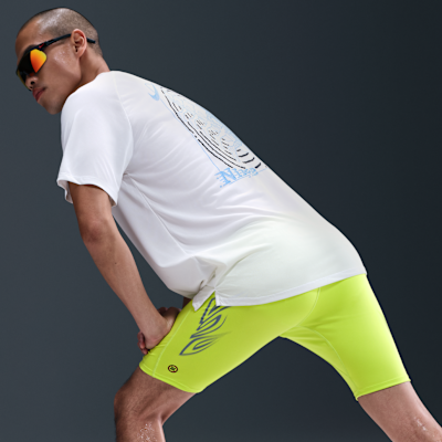 ナイキ ファスト メンズ Dri-FIT 1/2レングス ランニング タイツ (インナー付き)