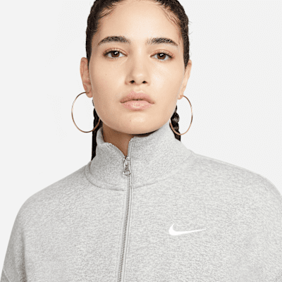 Sudadera cropped de cierre de 1/4 para mujer Nike Sportswear Phoenix Fleece
