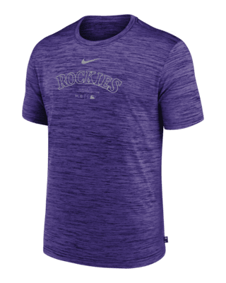 Мужская футболка Colorado Rockies Authentic Collection Practice Velocity Nike Dri-FIT MLB