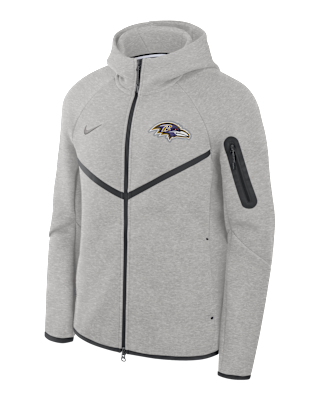 Мужская куртка Baltimore Ravens Tech Fleece Windrunner Nike NFL Full-Zip Hooded для бега