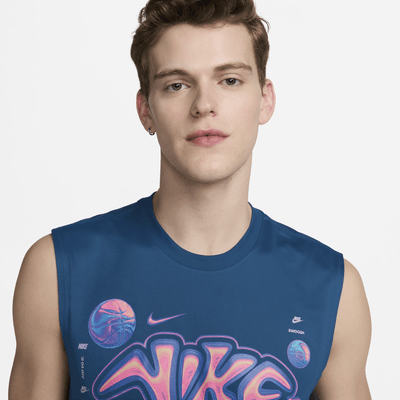 Nike Dri-FIT-basketball-T-shirt uden ærmer til mænd