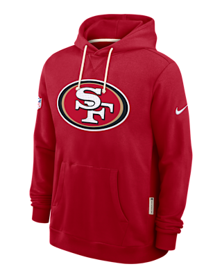 Мужское худи San Francisco 49ers Initial Home Sideline Nike Dri-FIT NFL Pullover Hoodie