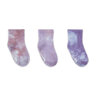 Nike Baby Tie-Dye Gripper Socks (3 Pairs)