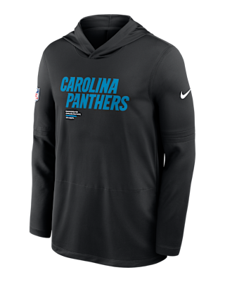 Мужские  Carolina Panthers Pure Fury Sideline Nike Dri-FIT NFL Long-Sleeve Hooded Top
