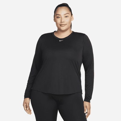 Nike Dri-FIT One Women's Standard Fit Long-Sleeve Top (Plus Size)