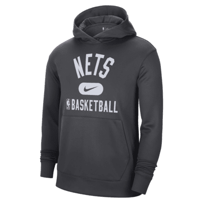 Brooklyn Nets Spotlight Men's Nike Dri-FIT NBA Pullover Hoodie. Nike BG