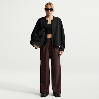 Nike 24.7 ImpossiblySoft Women's Dri-FIT Oversized Crew-Neck Full-Zip Top