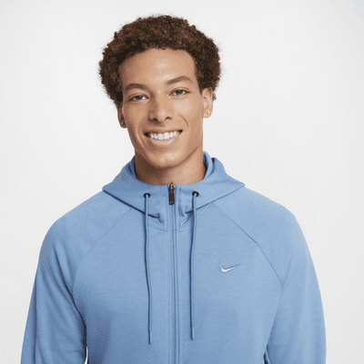 Hoodie versátil com fecho completo Dri-FIT UV Nike Primary para homem