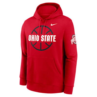 Ohio State Buckeyes Club Basketball Icon Men's Nike College Pullover Hoodie