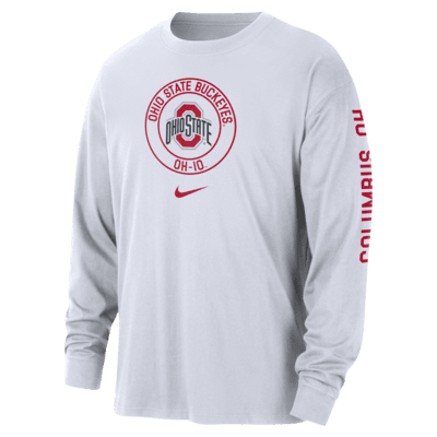 Ohio State Max90 Men's Nike College Long-Sleeve T-Shirt. Nike.com