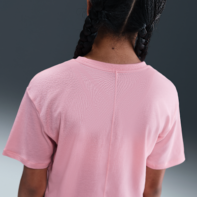 Nike One Relaxed Big Kids' (Girls') Dri-FIT Short-Sleeve Top