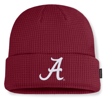 Gorro con dobladillo universitario Nike para hombre Alabama Crimson Tide Sideline Terra