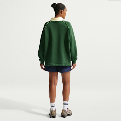 Nike Sportswear Phoenix Fleece Women's Oversized Graphic Polo Top