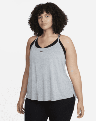 Nike Women's Dri-Fit One Elastika Tank Top, XS, Noise Aqua