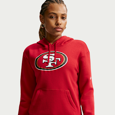 Sudadera con gorro sin cierre Nike de la NFL para mujer San Francisco 49ers Club