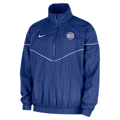 Chamarra tipo anorak Nike de la NBA para hombre New York Knicks Courtside Windrunner