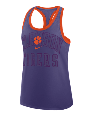 Женские  Clemson Primetime Shadow Nike College Racerback Tank Top