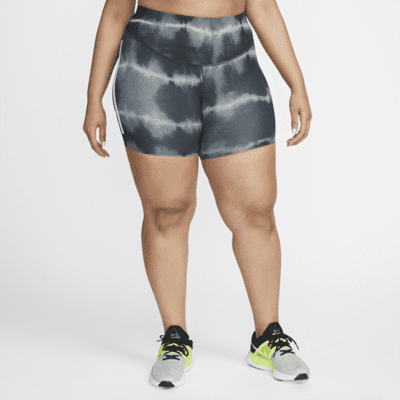 Shorts de entrenamiento estampados de tiro medio de 18 cm para mujer (talla grande) Nike One Luxe