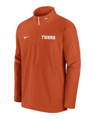 Мужская куртка Clemson Tigers Sideline Coach Nike College 1/2-Zip Hooded