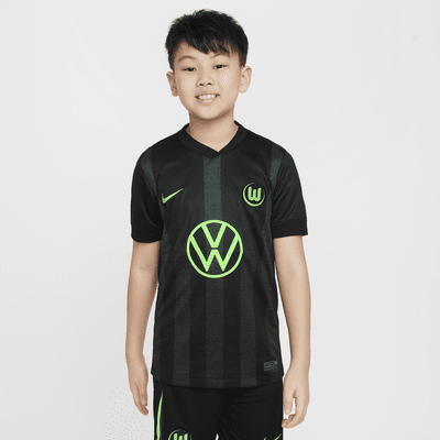 Segona equipació Stadium VfL Wolfsburg 2024/25 Samarreta de futbol de rèplica Nike Dri-FIT - Nen/a